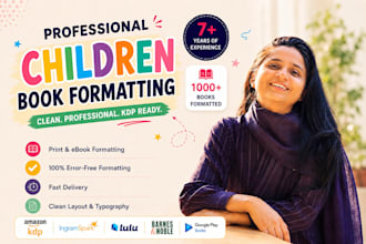do children book formatting and publishing on amazon kdp