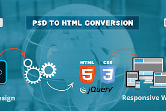 be your front end developer with eyecatching design