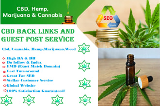 do 10 guest post links on cannabis, cbd site with do follow backlinks