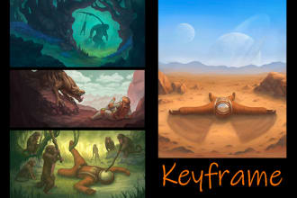 create illustration character design,concept or draw fanart