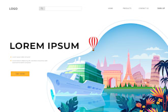 make wonderfull flat illustration for your website and app