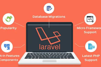 develop or fix any kind of web app in PHP using laravel