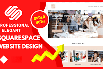 create a professional squarespace website design