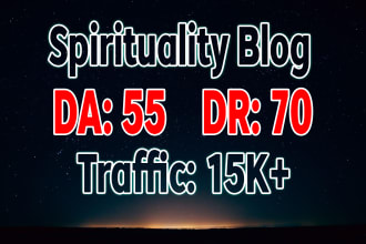 do a guest post on my spirituality blog