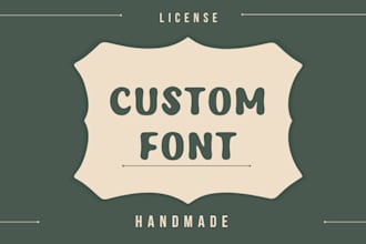 create custom font design for your company