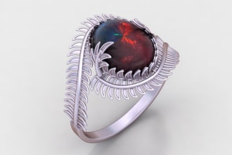 design 3d rings only