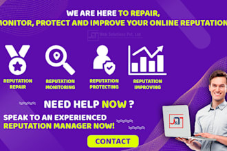 remove negative links and do online reputation management