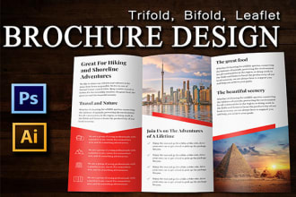 design amazing and unique bifold,trifold brochure and leaflat