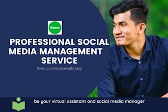 be your monthly social media manager and content creator