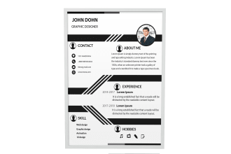 design modern,eye catching or info graphic CV resume