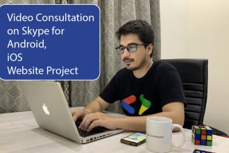 do consultation sessions for mobile app, android, ios, and website projects