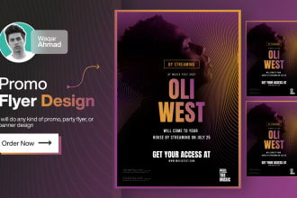 do any kind of promo, party flyer, or banner design