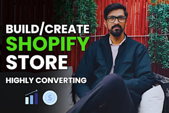 create shopify website, build shopify store, design shopify dropshipping store