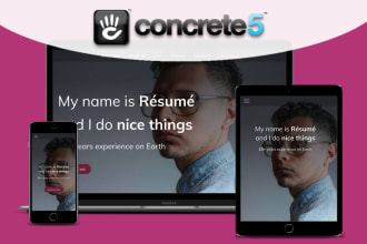 create a fast, beautiful concrete cms website
