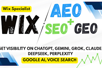 optimize your wix website for ai engine and google with GEO aeo and seo service
