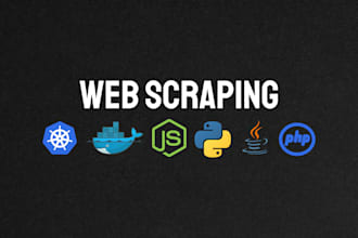 create a web scraper with python, php, nodejs