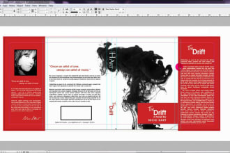 design an eye catching cover and complete layout of the book