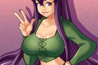 draw anime and comic ilustrations nsfw from your mind