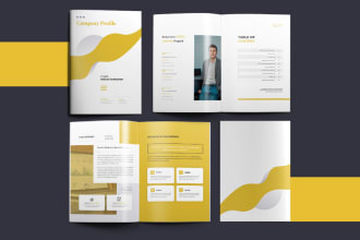 design professional business brochure or company profile