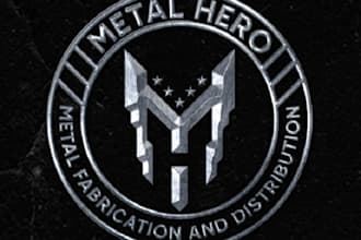 design metal hero logo in 1 day