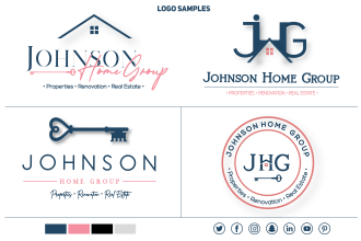 do a professional real estate business logo with branding