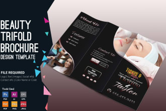 design brochure, trifold, bifold brochure, flyer, postcard