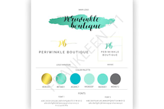 design logo and branding board for your product