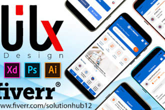 design mobile app UI and website UI