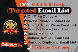 collect niche targeted verified bulk email list