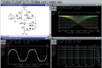 do circuit simulation by using lti and spice