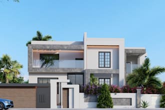 design 3d architecture projects 3ds max archicad sketchup real renderings
