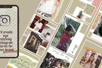 design instagram story and post templates