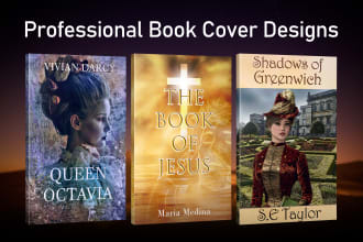 design professional book cover or kindle cover, ebook cover