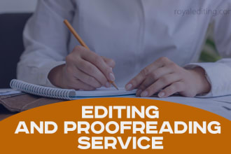 copy edit, line edit your work to publishing standard