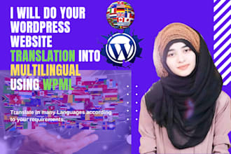 do your wordpress website translation into multilingual using wpml