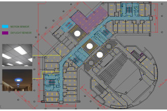 do autocad lighting layout plan
