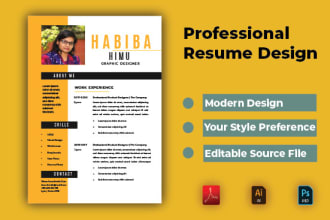 do professional resume design, CV, linkedin and indeed profile optimization