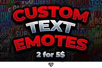 create custom text emotes for your stream and discord