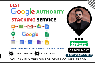 create google authority stacking entity and rys stacking for local SEO