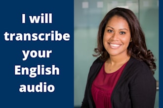 transcribe english audio accurately