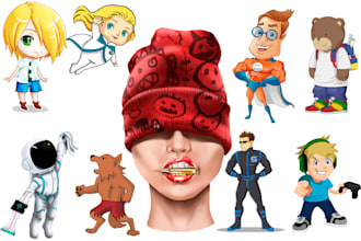 draw cartoon illustration with unique style