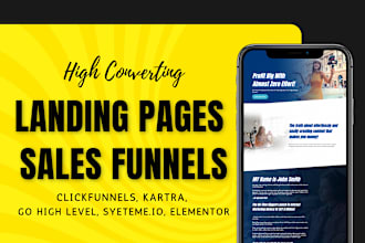 do landing page design sales funnel using clickfunnels kartra