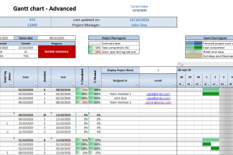 create a dynamic gantt chart on microsoft excel