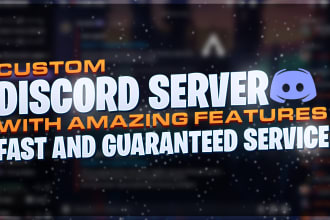 create a professional discord server with custom roles and bots