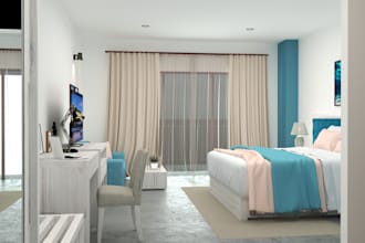 do 3d renderings of  house and apartment  interior