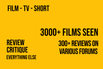 write an awesome film review or movie review