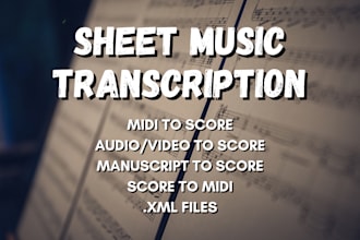 accurately transcribe your music into sheet music