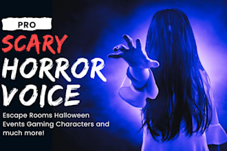 record evil scary voice over for halloween or haunted house