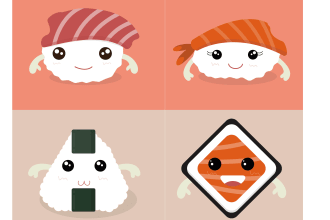 create kawaii style vector character