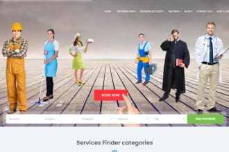 customize service finder provider and business listing theme